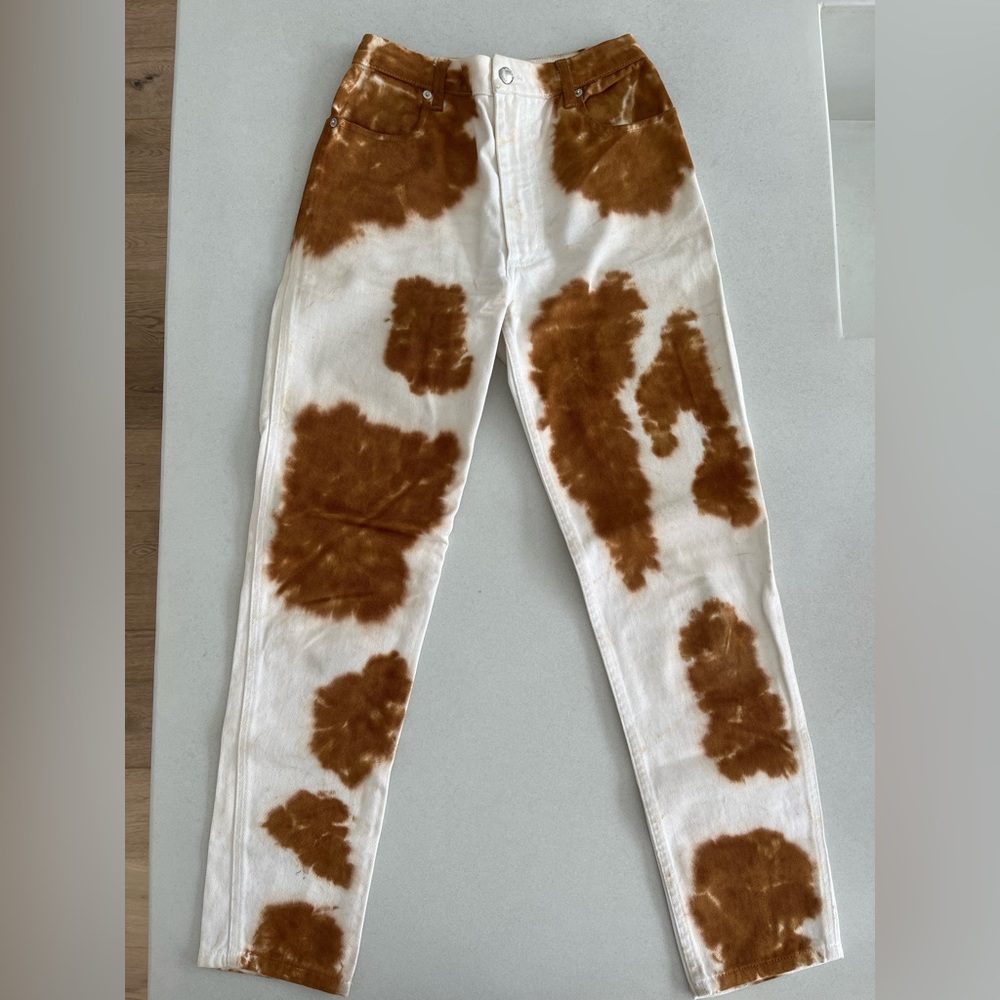 ECKHAUS LATTA Brown Tie-Dye Jeans